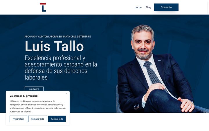 Screenshot of luistallo.com