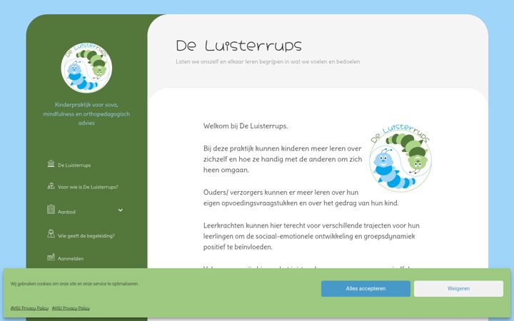 Screenshot of luisterrups.nl