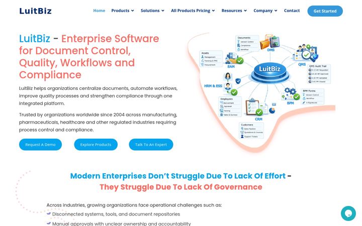 Screenshot of luitinfotech.com