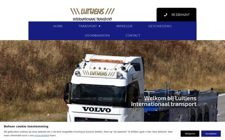 Screenshot of luitjenstransport.nl