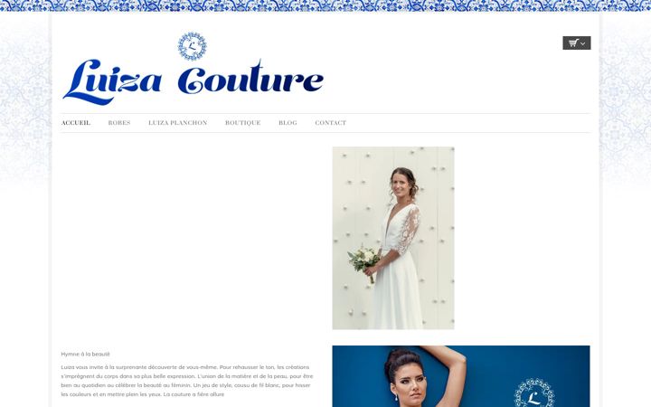 Screenshot of luiza-couture.com