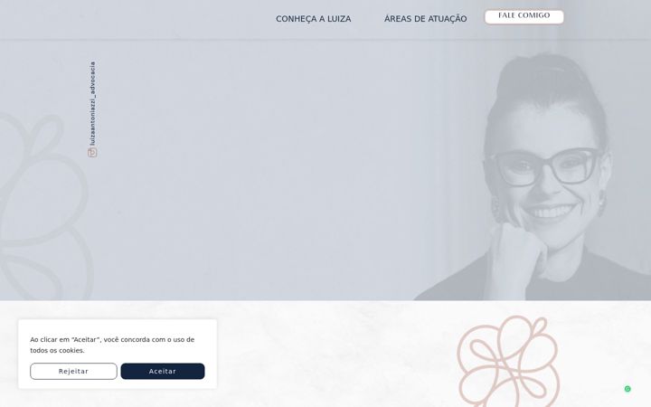 Screenshot of luizaantoniazziadv.com.br