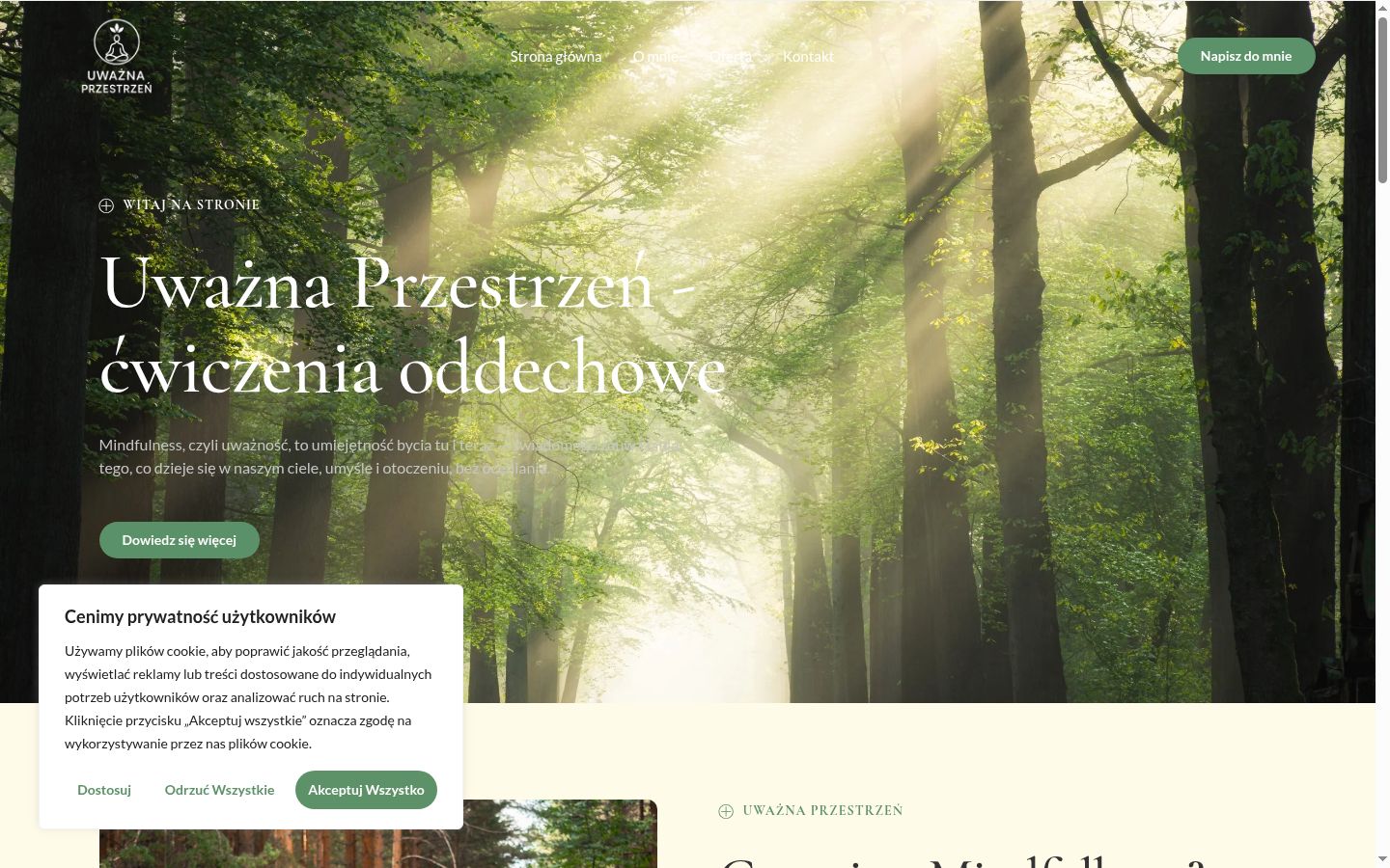 Screenshot des Einwilligungsbanners vor jeglicher Interaktion