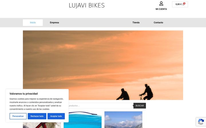 Screenshot of lujavibikes.es