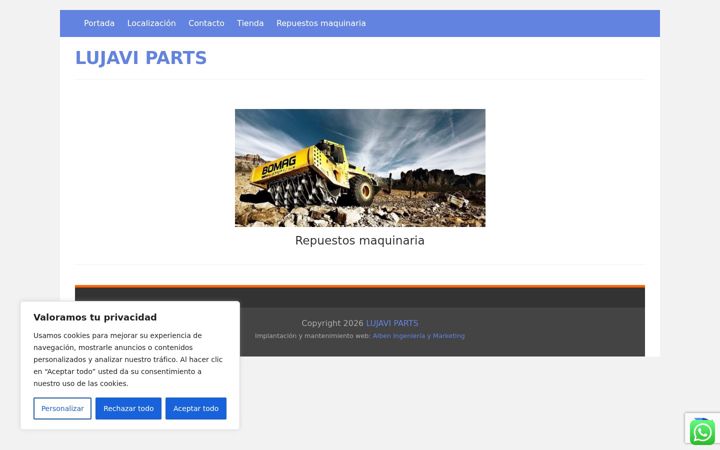 Screenshot of lujaviparts.com