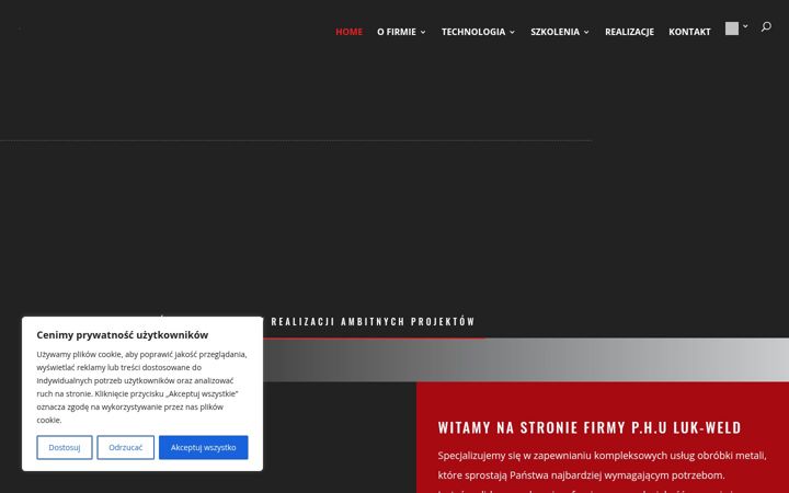 Screenshot of luk-weld.com
