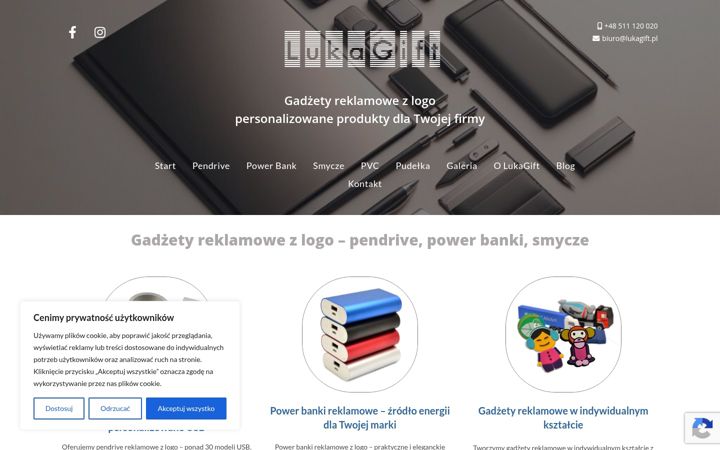 Screenshot of lukagift.pl