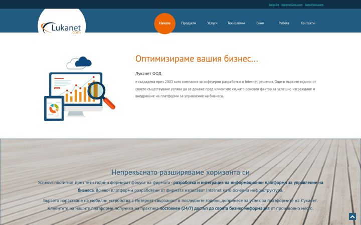 Screenshot of lukanet.com