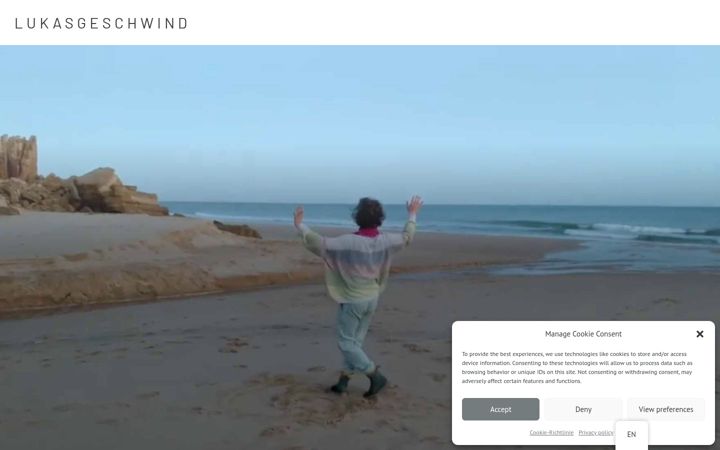 Screenshot of lukasgeschwind.de
