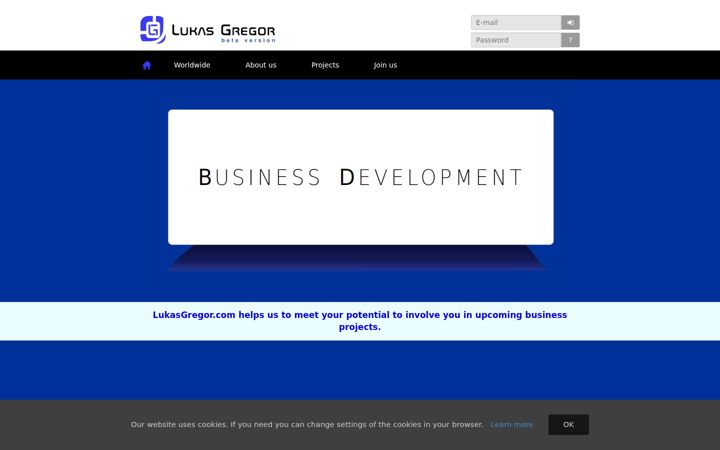 Screenshot of lukasgregor.com