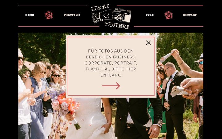 Screenshot of lukasgruenke.com