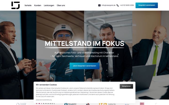 Screenshot of lukasjank.de
