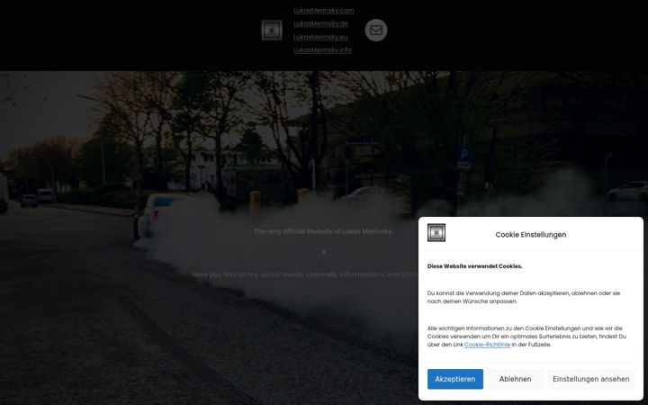 Screenshot of lukasmerinsky.com