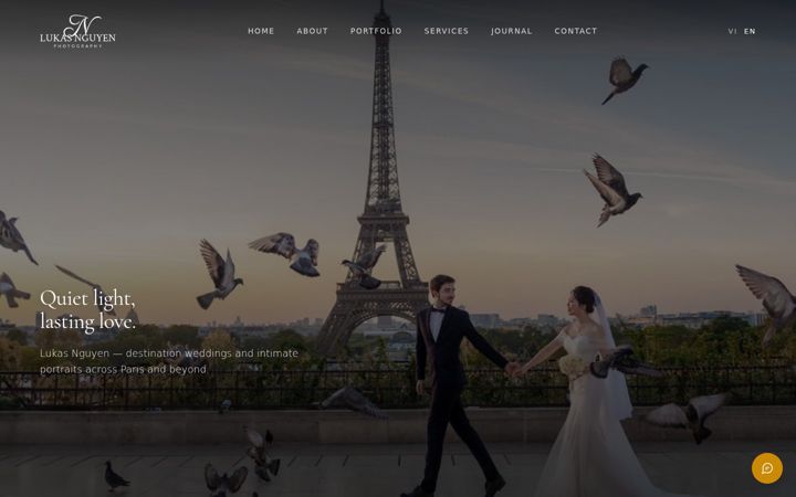 Screenshot of lukasparis.com