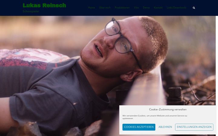 Screenshot of lukasreinsch.de