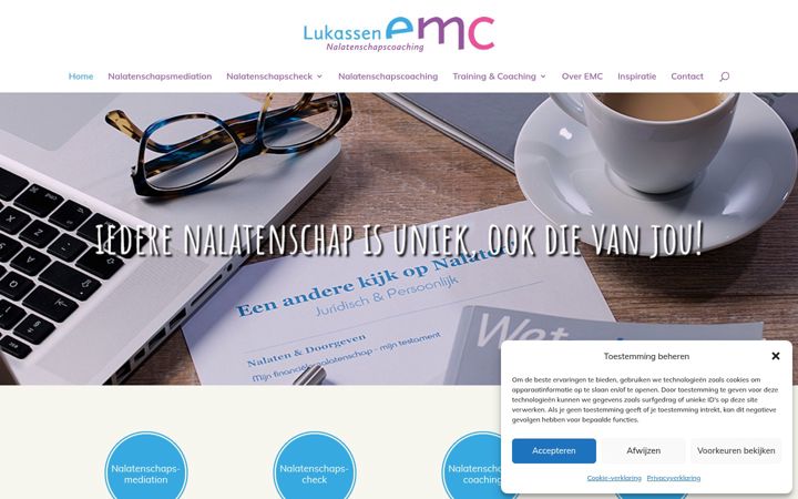Screenshot of lukassenemc.nl