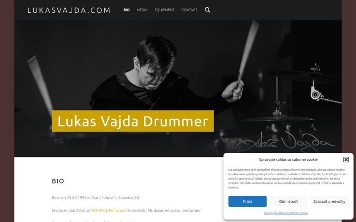 Screenshot of lukasvajda.com
