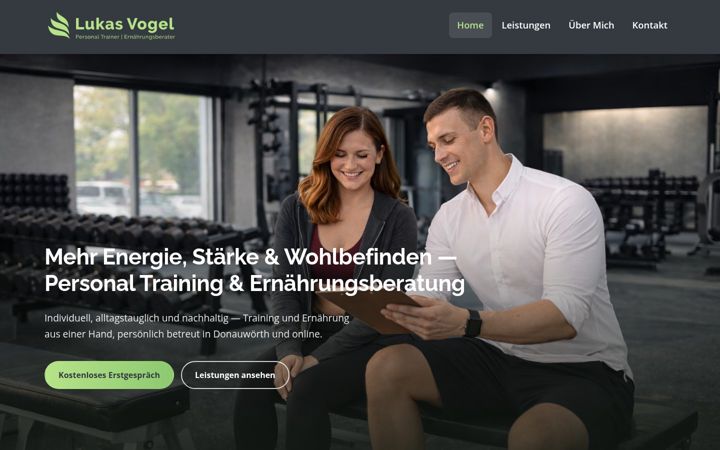Screenshot of lukasvogel.de