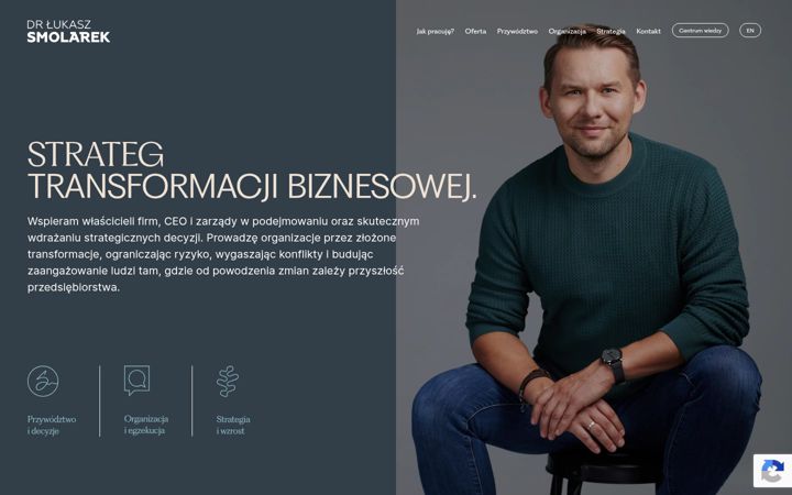 Skjermbilde av lukaszsmolarek.pl