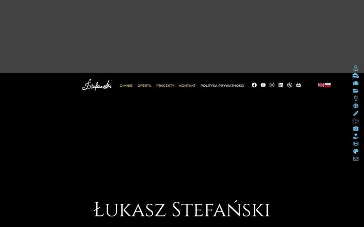 Screenshot of lukaszstefanski.com