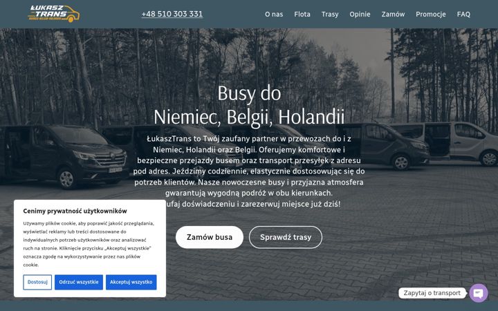 Screenshot of lukasztrans.pl
