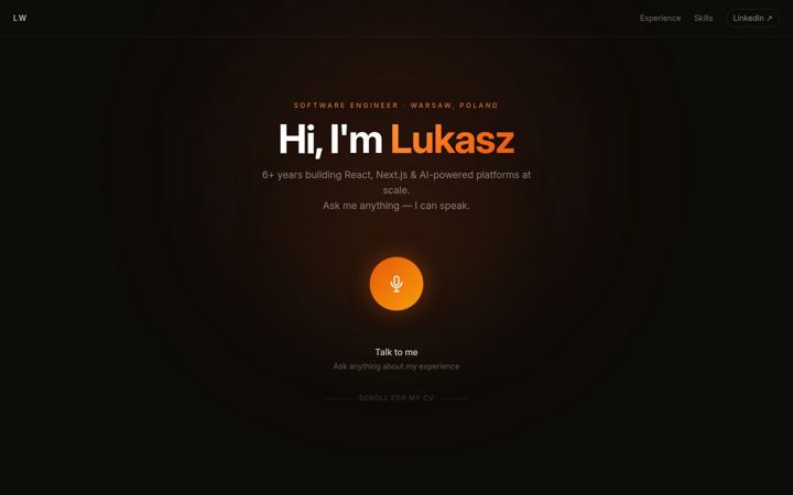 Screenshot of lukaszwasyleczko.com