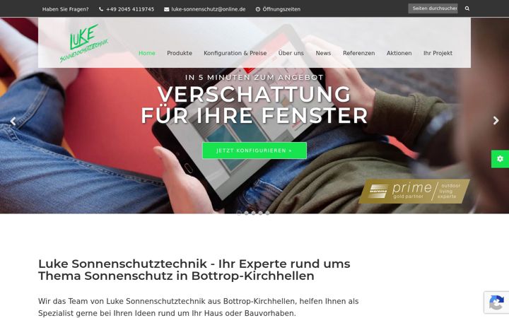 Képernyőkép: luke-sonnenschutz.de