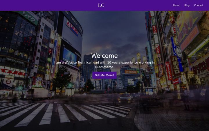 Screenshot of lukechinery.com