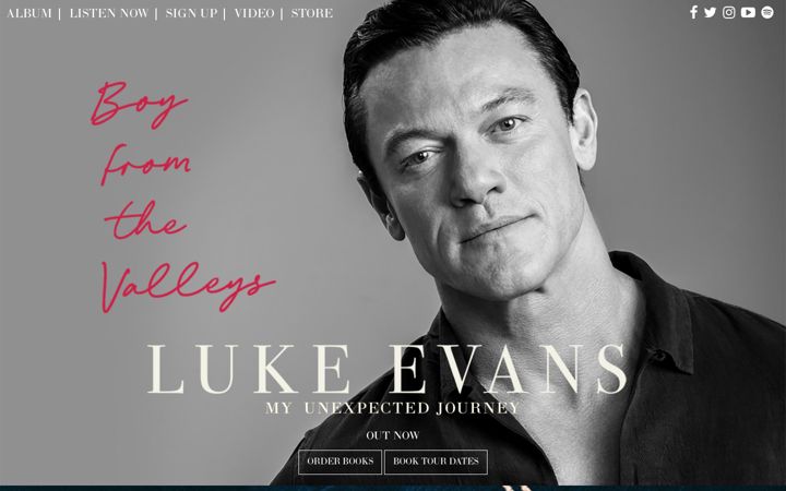 Screenshot of lukeevansofficial.com