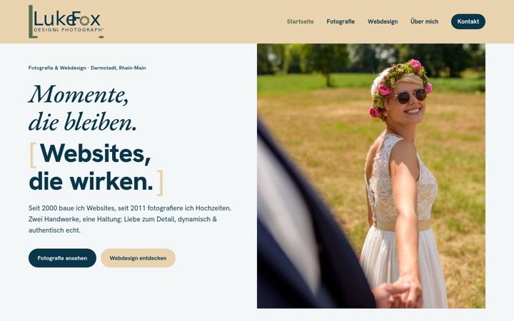 Screenshot of lukefox.de
