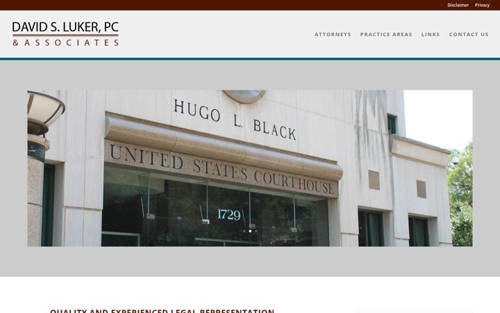 Screenshot of lukerlawpc.com