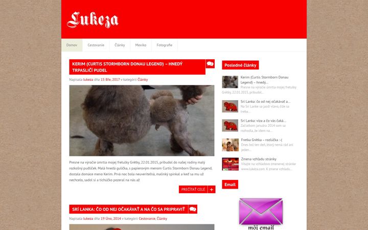 Screenshot of lukeza.com