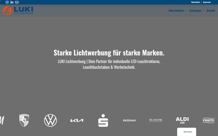Screenshot of luki-lichtwerbung.de