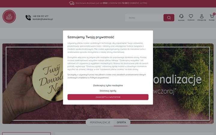 Screenshot of lukierka.pl