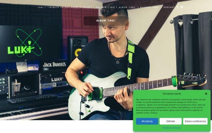 Screenshot of lukikulczak.pl