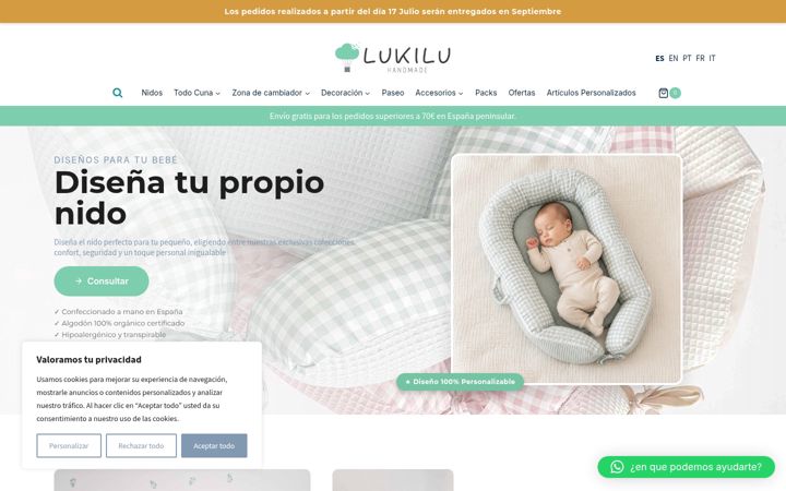 Screenshot of lukiluhandmade.com