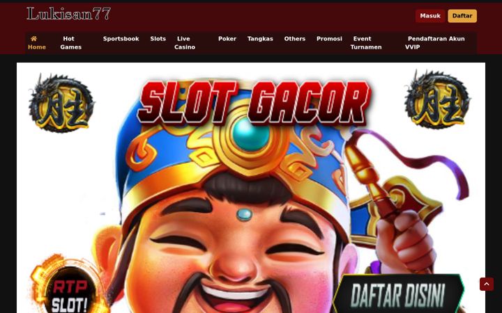 Screenshot of lukisan77.net