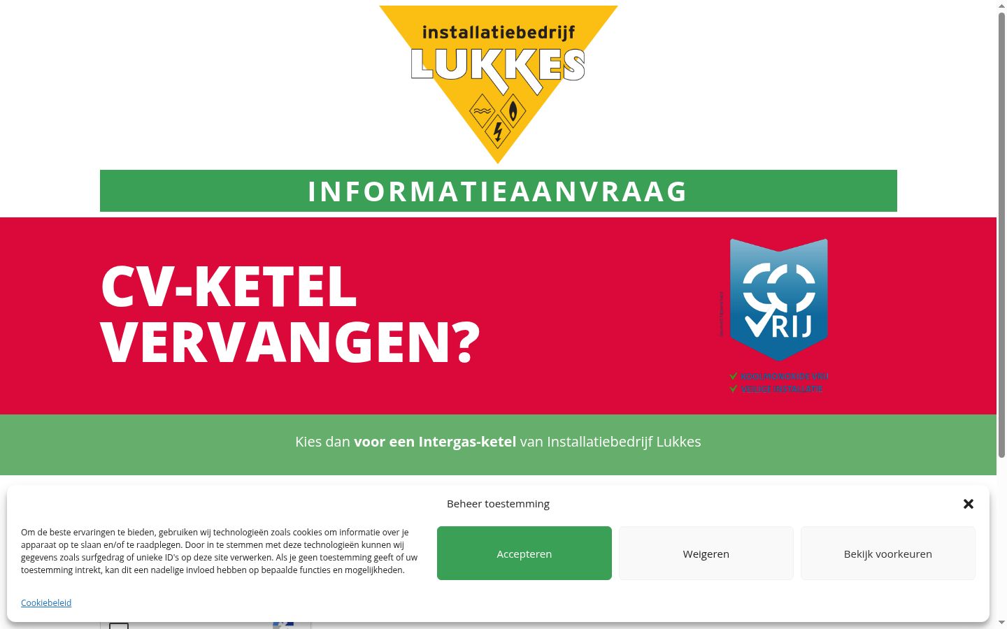 Screenshot tal-banner tal-kunsens muri qabel kwalunkwe interazzjoni