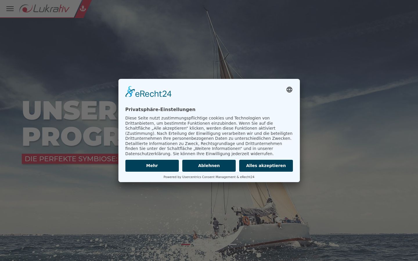 Screenshot van de toestemmingsbanner zoals getoond vóór enige interactie