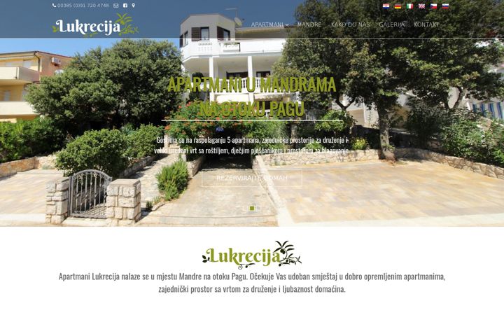 Screenshot of lukrecijamandre.com