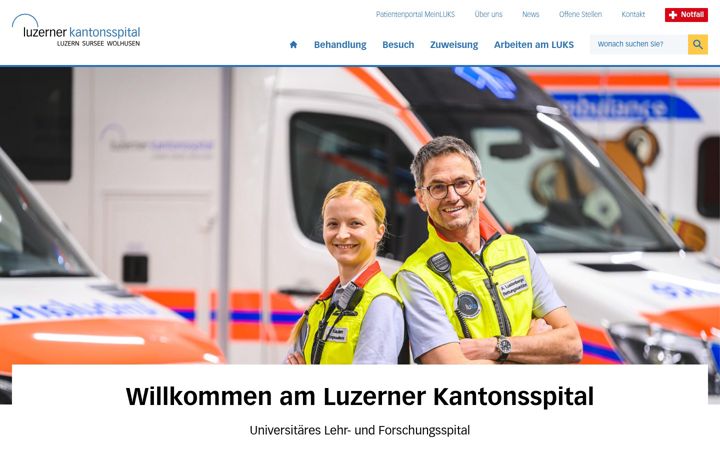 Screenshot of luks.ch