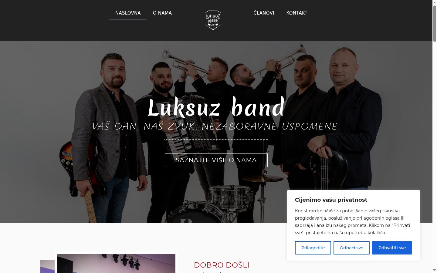 Screenshot tal-banner tal-kunsens muri qabel kwalunkwe interazzjoni