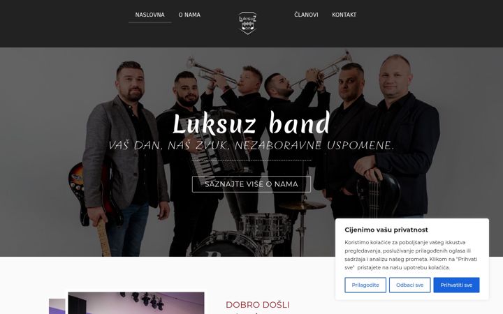 Screenshot of luksuz-band.com