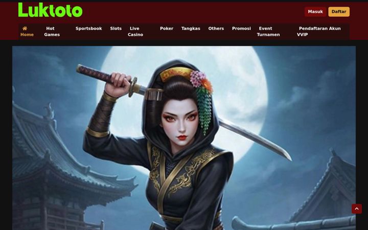 Screenshot of luktoto.net