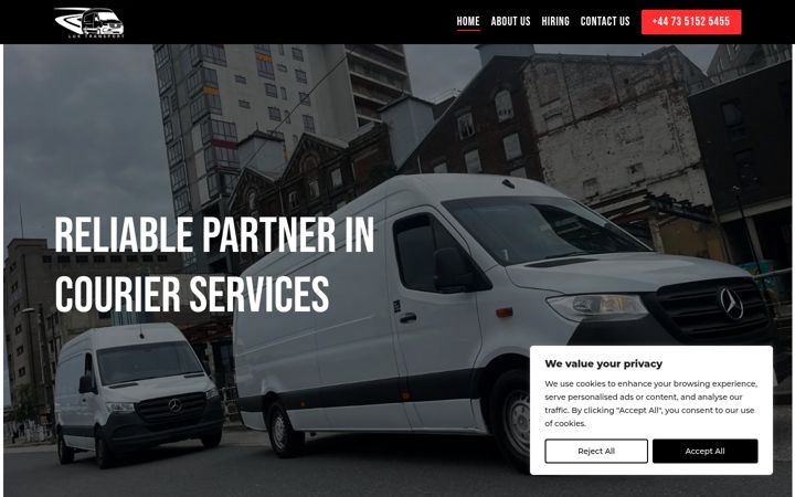 Screenshot of luktransport.co.uk