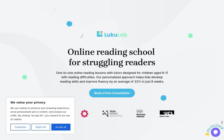 Screenshot of lukulab.com