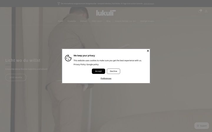 Screenshot of lukuli-design.de