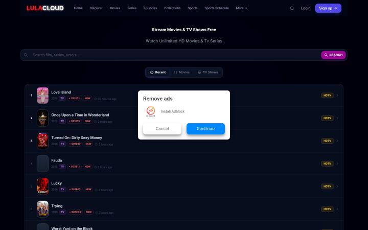 Screenshot of lulacloudx.com