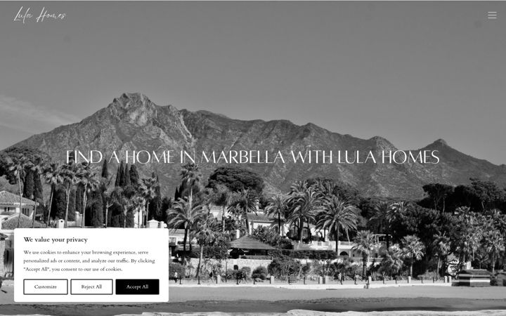 Screenshot of lulahomes.es