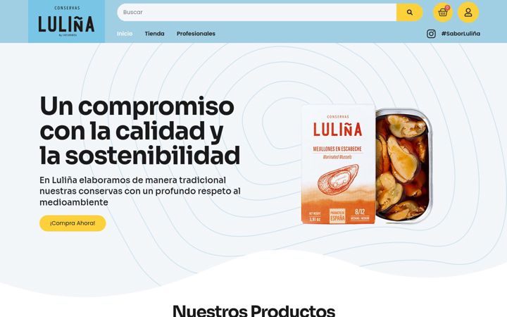 Screenshot of lulina.es